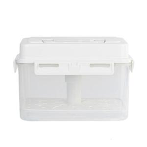 Plastic Pickle Jar with Handle and Lid Kimchi Press Fermentation Storage Container Airtight Organizers for Sauerkraut