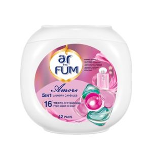 Ar FUM 5-in1 Amore/Eternal/Rose/Bell Flower/Nopal Flower Laundry Detergent Capsule (1 tub)