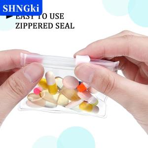 [COD] 🔥🔥🔥SHNGki 5pcs Pill Pouch túi zippered Pill Pouch tái sử dụng rõ ràng Pill Túi tự niêm phong du lịch y học tổ chức Lưu trữ