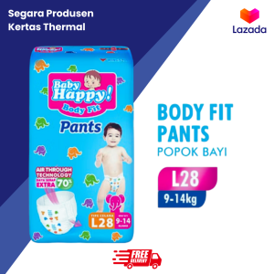 BABY HAPPY PANTS POPOK CELANA BAYI UKURAN L ISI 28 / POPOK BAYI / PAMPERS BAYI