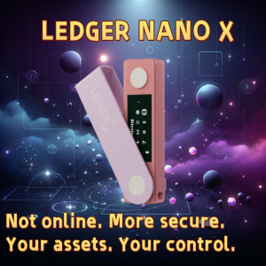 Ledger Nano X hardware wallet. Secure offline storage. Control your assets.
