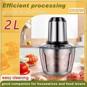 🇸🇬 [In Stock]NEW 2L/3L/5L Stainless Steel Automatic Electric Meat Grinder MultiFunction Kitchen Food Blender Food Grinder 絞肉機