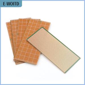【E-WOITD】 5 Pcs 6.5x14.5cm Stripboard Veroboard Uncut PCB Platine Single Side Circuit Board