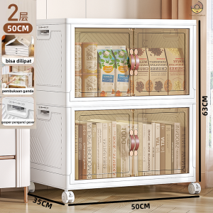 Plastik Storage Box Lipat Mainan Baju Organizer Kotak Penyimpanan Box Penyimpanan Serbaguna Plastik Lemari Storage Cabinet