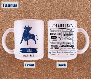 Personalized Zodiac Sign Mug Aquarius Aries Pisces Taurus Gemini Cancer Leo Virgo Libra Scorpio