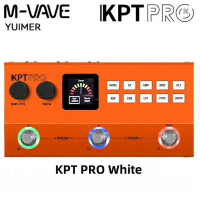 M-VAVE KPT Pro 120 Presets 60 AMPs 25s Looper Upgrade from Tank G Portable Guitar Multi-Effects Processo