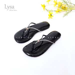 Sandal Flat Wanita Giselle Variasi Tali Berlian Empuk Non Slip - LS05
