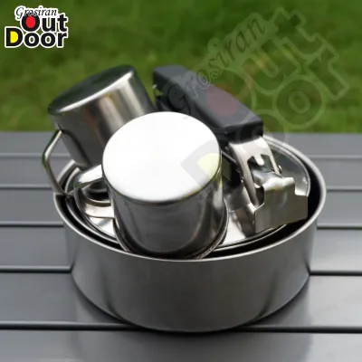 cooking set PP 02 8 set - Alat masak camping - Nesting