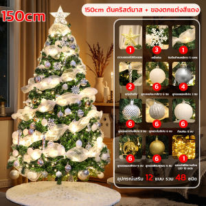 ต้นคริสต์มาส ต้นไม้ปลอมตกแต่ง ขนาด 60/120/150/180/210cm ต้นคริสต์มาสประดับตกแต่ง ต้นคริสต์มาสใหญ่ christmas decoration ต้นไม้ตกแต่งบ้าน christmas tree