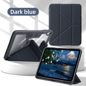 DANYCASE for iPad Case For iPad 11th A16 10th 10.9 Air 11 13 M3 M2 Air 5 Air 4 iPad Pro 11 1/2/3/4th Pro 12.9 3/4/5/6th Hard Transparent Acrylic Y-fold Tablet Cover with Pencil Holder