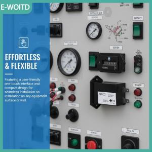 【E-WOITD】 6 chữ số giờ mét truy cập 100-250V Thạch anh chính xác hoàn toàn kín cho động cơ chạy thời gian theo dõi