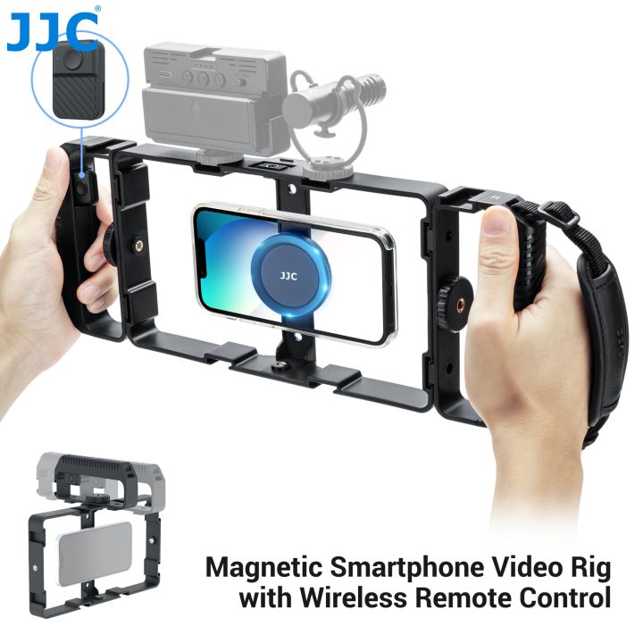 JJC Magsafe Mobile Phone Cage Mount Smartphone Video Rig With Wireless  Remote Control for Vlog Shooting Live Streaming Mobile Filmmak, Vlog  Cage