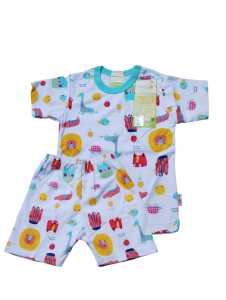 Baju Bayi 18- 24 Bulan  Setelan kaos tangan Pendek Merk Velvet