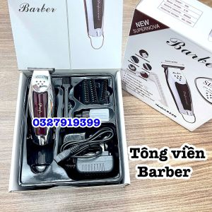Barber Tông đơ chấn viền cao cấp 9220 - Động cơ Turbo 2 tốc độ lưỡi thép không gỉ pin lithium 1000mAh thời gian sử dụng 45-60 phút thiết kế hiện đại bảo hành 3 tháng