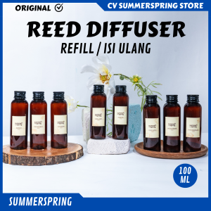 Refill Reed Diffuser Summerspring Pengharum Ruangan Aromatherapy isi ulang 100ml | Difuser Isi Ulang