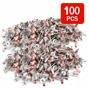300pcs Manual Steel Nails nail gunner nails bullet Rivet Tool Accessories Nail Ceiling Round Nail Concrete Rivet Tool Steel Rivet Nail Punch  For Nail nails Wall Anchor Wire Slotting Device sound attenuation processing