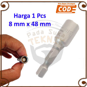 Mata Bor 8mm Magnet Sok Sock Socket Roofing Baja Ringan Kunci Pas