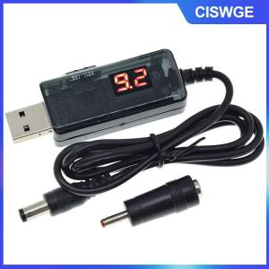 CISWGE Usb Boost chuyển đổi DC 5V đến 9V 12V USB Step-Up chuyển đổi cáp + 3.5x1.35mm connecter cho cung cấp điện Sạc chuyển đổi điện