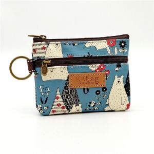 【COD&READY STOCK】Cartoon Animals Wallets Zero Purse Coin Bag Women Short Mini Key Card Holder Storage Bag Cute Zipper Purse Student Money Bag