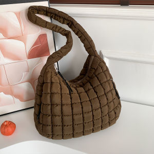 Women Cloud Hobo Bag Large Capacity Quilted Casual Satchel Bag Solid Color Fashion Padded Sling Bag Puffer Shoulder Bags