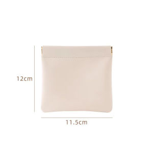 กระเป๋าใส่เหรียญ กระเป๋าหนัง กระเป๋าใส่ลิปสติก  หนัง PU แบบยืดหยุ่น เก็บเหรียญ กุญแจ เครื่องสําอาง หูฟัง แบบพกพา แบบสร้างสรรค์ อเนกประสงค์