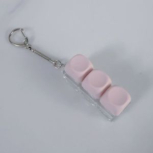 UFANSM Key Button Finger Keyboard 3/9 Keys Stress Relief Keycap Keychain Relaxing Pass The Time Clicker Toy Adult