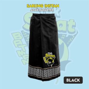 Sarung Instan Anak Karakter Batman Yuk Sholat Model Rok Praktis Usia 2 Sampai 7 Tahun