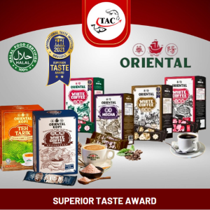 [Authentic] Superior Taste Award 3 Star Sample Oriental Coffee Kopi 华阳白咖啡 Classic White Coffee / Extra Kaw / No Sugar Added / Charcoal Roasted / Hazelnut / Mocha / Chocolate / 1 sachets / Halal / Award Winning / Halal