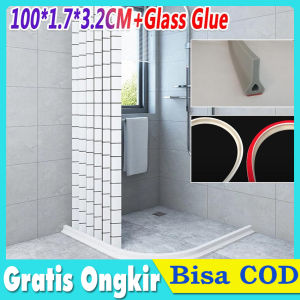 【Dikirim dlm 24jam】 Pembatas Air Kamar Mandi Washtafel Bahan Silikon 100 Cm