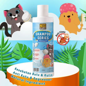 Shampo Kucing anjing NOM NOM CLUPPY 250 ml Degreaser Paraben free natural dan mencegah kutuan