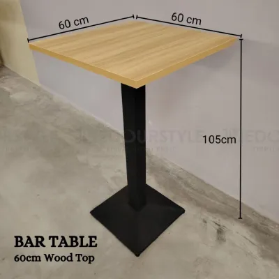 Vedourstyle 105cm High Bar Table Discussion Table Balcony Coffee Table Restaurant Table Meja Bar 吧台桌