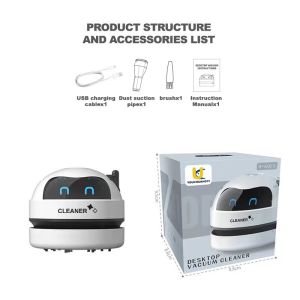 Vacuum Cleaner USB Rechargeable Mini Desktop Cordless Vacuum Cleaner Portable Home Vacuum Cleaner for Laptop Keyboard