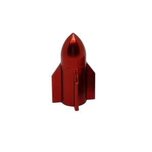 BLACKON Hợp kim nhôm Nắp van lốp xe ô tô Nhiều màu Chống bụi Nắp chống bụi xe máy Nắp van vành bánh xe đạp Hình tên lửa Nắp van lốp xe bằng nhôm Lốp Xe Hơi