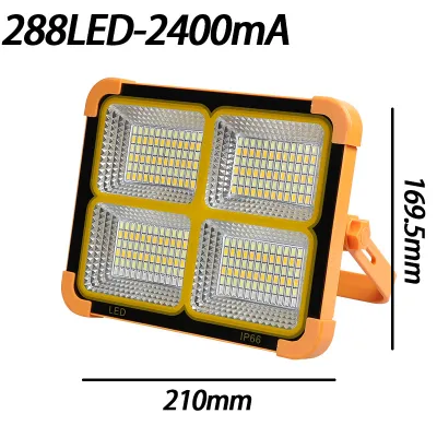 3000W Work Light 336LED Super bright solar portable emergency light | Mobile outdoor camping light | Rechargeable floodlight | Essential for setting up a stall