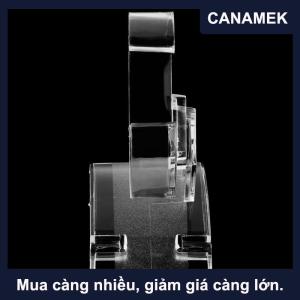 【CANAMEK】 1pcs trong suốt hình chữ C Đồng hồ Stents ABS sang trọng Đồng hồ vòng tay trang sức Bangle hiển thị đứng chủ