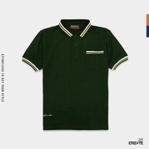 Ereste269 - Baju Polo Pria Kaos Berkerah Array Polo Shirt Polos Original Casual Distro Premium Warna Hijau Army