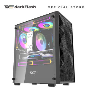 darkFlash M305 MESH M-ATX Tempered glass side panel PC Case