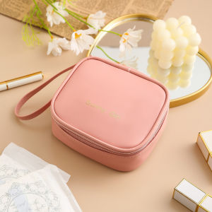 Portable waterproof multifunctional sanitary lipstick travel storage bag