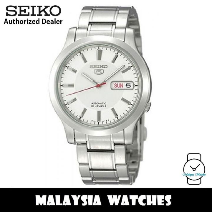 Seiko SNK789K1 Automatic See-thru Back White Dial Stainless