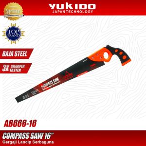 (1 PCS) Gergaji Tangan Lancip Hand Saw YKDFiber 12 14 Inch Ekor Ayam