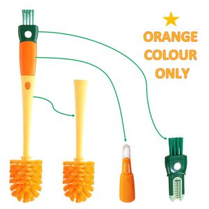 4 in 1 Bottle Brush Set with Long Handle Multifunctional Cleaning Brush for Bottles and Cups