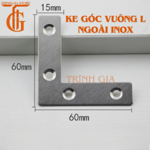 BÁT KE GÓC VUÔNG INOX CAO CẤP CHO TỦ KỆ PASS SỮA BÀN GHẾ