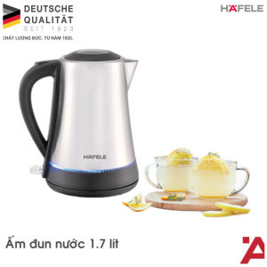 Bình đun siêu tốc Inox 304 Hafele Đức HS-K1703X dung tích 1.7L công suất 2200W bảo hành 1 năm