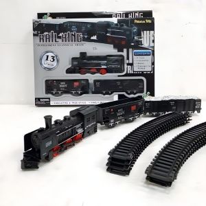 Mainan Rel Kereta Api Rail King 13 Pcs Besar Express Classic Train Railking Track Panjang 19 pcs Play Set Anak Edukasi