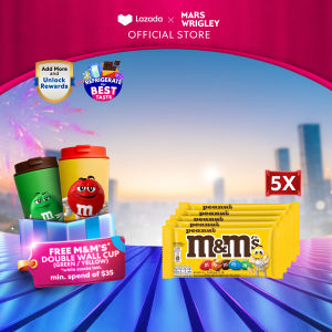 (Bundle Of 5) M&MS Peanut 37G -X5 Chocolate / Crunchy / Party