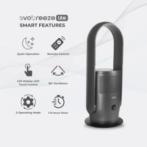 Aller Evobreeze Lite Plasma Air Purifier Bladeless Fan