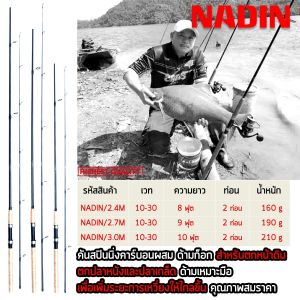 keywords: คันสปิน, 2 ท่อน, NADIN, คันสปินนิ่ง, คาร์บอนผสม, ด้ามก, สำหรับ, ตกหน้าดิน, ทะเล