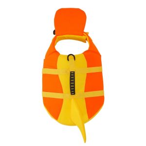 INEXTIN Breathable Dog Life Jacket Shark Shape Waterproof Pet Flotation Vest Quick Dry Tear Resistant Dog Swimming Vest Beach Swimming