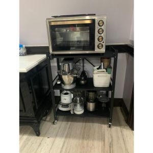 Shenar Rak Dapur Multi-Fungsi Tanpa Instalasi Rak Penyimpanan Rak Lipat Rak Taman Rak Susun Serbaguna