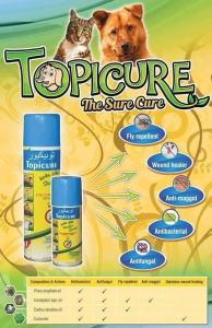 Topicure Herbal Wound Spray 75mL Bottle organic wound spray